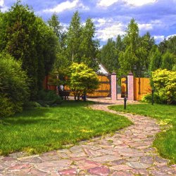 Ландшафтный дизайн участка 18 соток фото